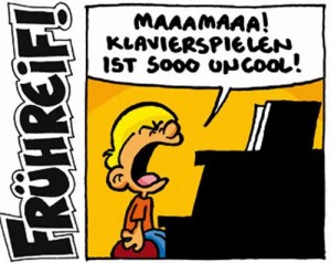 Klavierspielen ist uncool