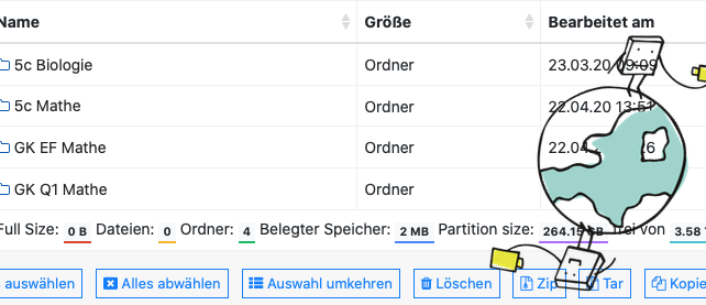 Dateiablage für Schülerinnen und Schüler auf dem eigenen Server realisieren